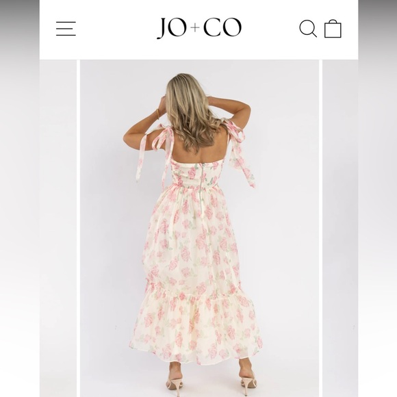🌸💕 JO + CO PINK BLUSH SWEET SERENADE DRESS - Picture 2 of 8
